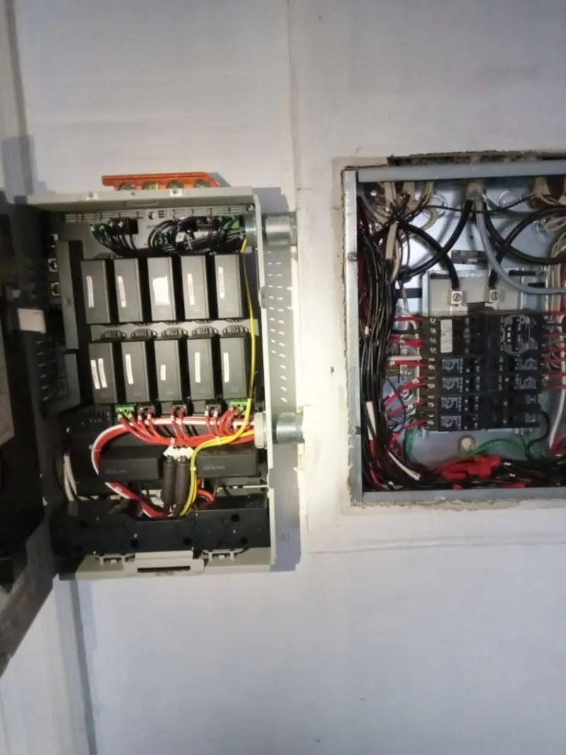 Electrical panel upgrade completed for Security Camera Wiring in Milford